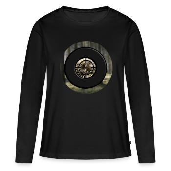 A boar through the scope - Women's Premium Organic Long Sleeve Shirt - black - Front - Julia (174cm)