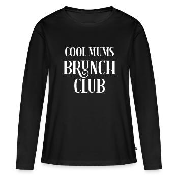 Cool Mums Brunch Club - Women's Premium Organic Long Sleeve Shirt - black - Front - Julia (174cm)