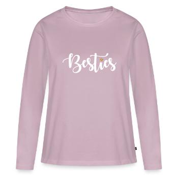 Besties - Frauen Premium Bio Langarmshirt - Altrosa - Vorne - Julia (174cm)