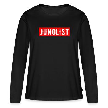 Drum And Bass Junglist - Frauen Premium Bio Langarmshirt - Schwarz - Vorne - Julia (174cm)
