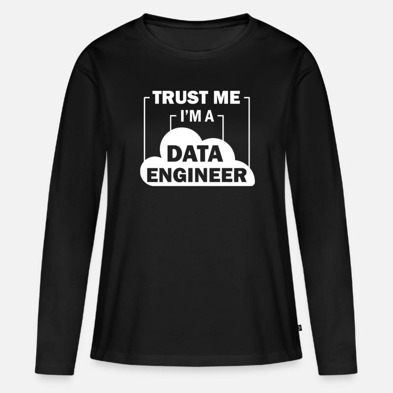 Data Engineer Data Science - Frauen Premium Bio Langarmshirt - Schwarz