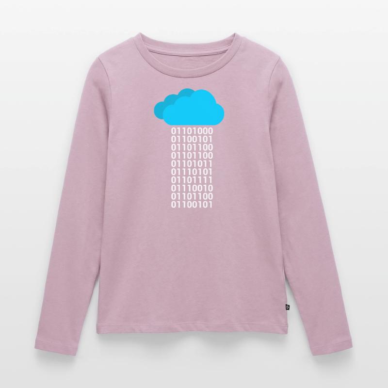 Informatique Big Data Cloud Computing T-shirt manches longues Premium bio Femme