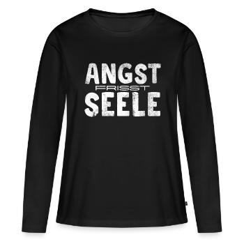La peur dévore l’âme - T-shirt manches longues Premium bio Femme - noir - Devant - Julia (174cm)