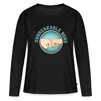 Best Friends Best Buds Best Friend - Women's Premium Organic Long Sleeve Shirt - black - Front - Julia (174cm)