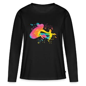 Long Jumpers Long Jump Kids Long Jump - Women's Premium Organic Long Sleeve Shirt - black - Front - Julia (174cm)