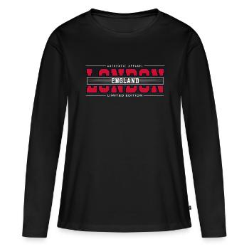Londres - T-shirt manches longues Premium bio Femme - noir - Devant - Julia (174cm)