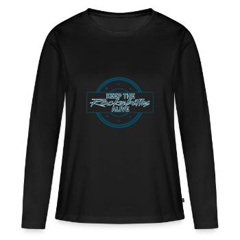 Rockabilly Alive - T-shirt manches longues Premium bio Femme - noir - Devant - Julia (174cm)