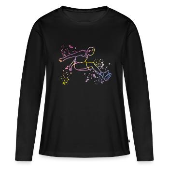 Long Jumpers Long Jump Kids Long Jump - Women's Premium Organic Long Sleeve Shirt - black - Front - Julia (174cm)