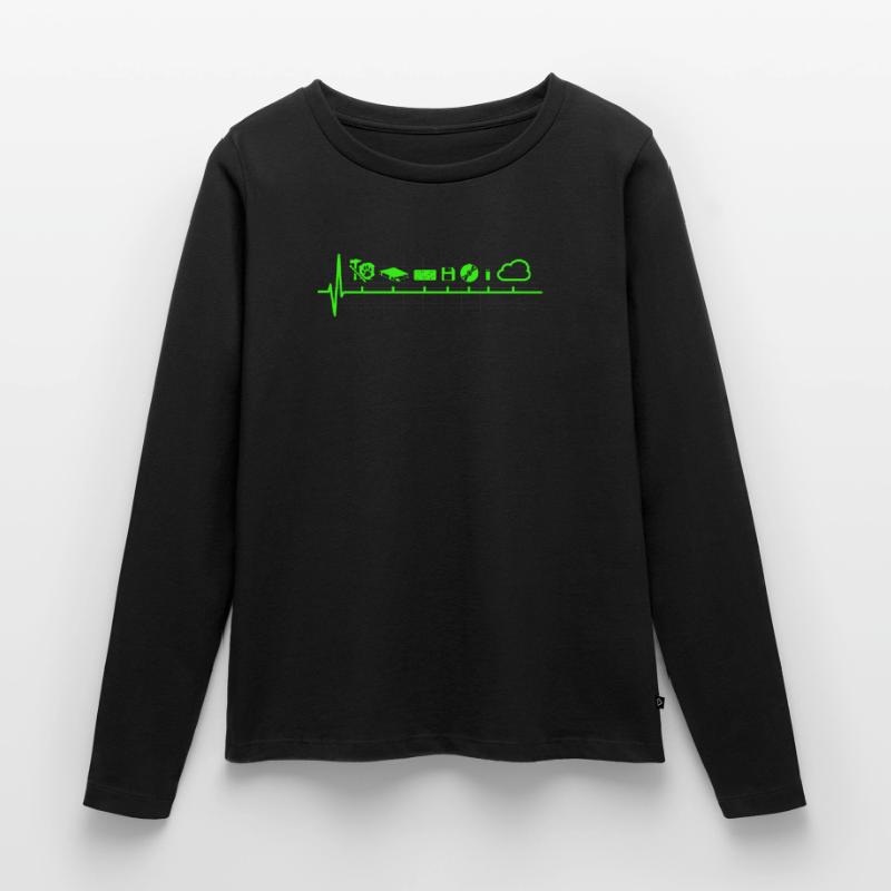 Disk Storage Evolution Technology Nerd Women's Premium Organic Long Sleeve Shirt