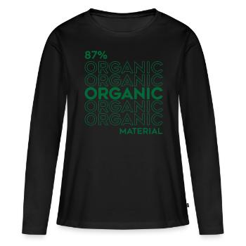 Anime Cyborg 87 Prozent organisches Material - Frauen Premium Bio Langarmshirt - Schwarz - Vorne - Julia (174cm)