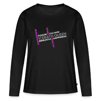 winterbader eisbader polar icebath arktis queen - Women's Premium Organic Long Sleeve Shirt - black - Front - Julia (174cm)