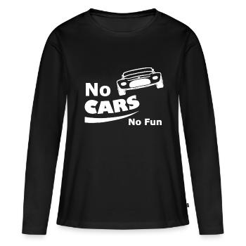 Les drôles de conducteurs - T-shirt manches longues Premium bio Femme - noir - Devant - Julia (174cm)