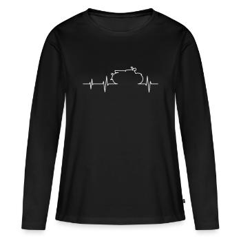 Simson S50 S51 EKG - Frauen Premium Bio Langarmshirt - Schwarz - Vorne - Julia (174cm)
