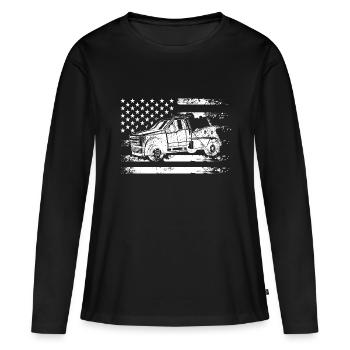 Dépanneuse Dépanneuse Dépanneuse - T-shirt manches longues Premium bio Femme - noir - Devant - Julia (174cm)