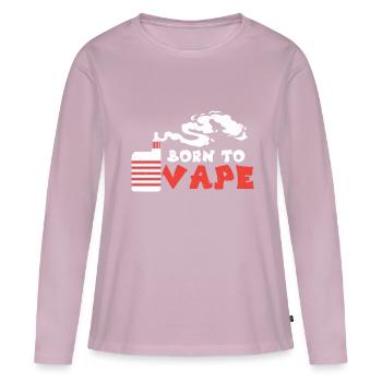 E-Zigarette E-Shisha Dampf Liquid - Frauen Premium Bio Langarmshirt - Altrosa - Vorne - Julia (174cm)