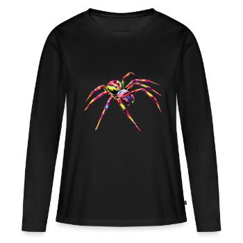 araignée tarentule tarentule amour araignées arachnides - T-shirt manches longues Premium bio Femme - noir - Devant - Julia (174cm)
