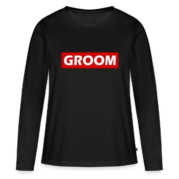 Groom - Women's Premium Organic Long Sleeve Shirt - black - Front - Julia (174cm)