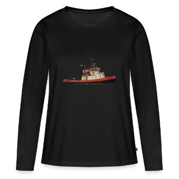 Fireboats are special vessels - Women's Premium Organic Long Sleeve Shirt - black - Front - Julia (174cm)