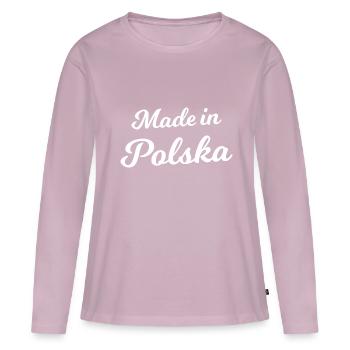 Made in Polska - Women's Premium Organic Long Sleeve Shirt - dusky pink - Front - Julia (174cm)