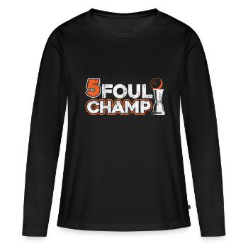 Basketball Basketballer - Frauen Premium Bio Langarmshirt - Schwarz - Vorne - Julia (174cm)