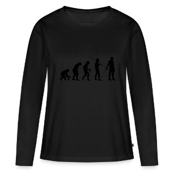 Fencing - Women's Premium Organic Long Sleeve Shirt - black - Front - Julia (174cm)