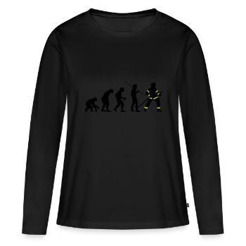 Fire brigade - Women's Premium Organic Long Sleeve Shirt - black - Front - Julia (174cm)