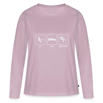 Stabhochspringer-Geschenk - Frauen Premium Bio Langarmshirt - Altrosa - Vorne - Julia (174cm)
