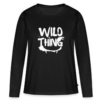 reptile - T-shirt manches longues Premium bio Femme - noir - Devant - Julia (174cm)