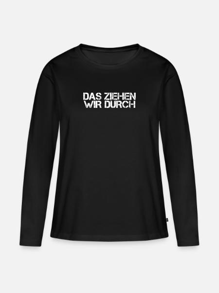 Drogen - Frauen Premium Bio Langarmshirt - Schwarz