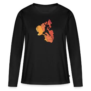 Palatinate climbing women mountaineering Palatinate climbers - Women's Premium Organic Long Sleeve Shirt - black - Front - Julia (174cm)