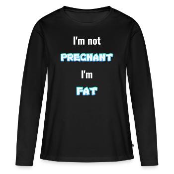 Funny Funny Funny Funny Funny Funny Funny - Women's Premium Organic Long Sleeve Shirt - black - Front - Julia (174cm)
