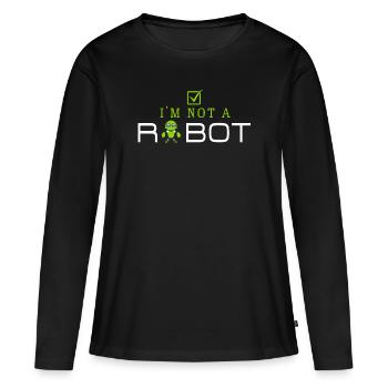 Computer scientist Programmer Computer Computer - Women's Premium Organic Long Sleeve Shirt - black - Front - Julia (174cm)
