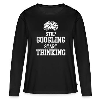 PC Programming Coding Program Internet Computer - Women's Premium Organic Long Sleeve Shirt - black - Front - Julia (174cm)