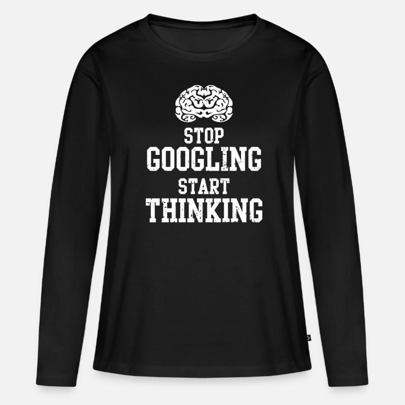 PC Programmieren Coden Programm Internet Computer - Frauen Premium Bio Langarmshirt - Schwarz