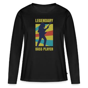 Guitariste Guitariste Guitariste Guitariste Guitariste Guitariste Guitare - T-shirt manches longues Premium bio Femme - noir - Devant - Julia (174cm)