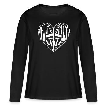Je Peux Pas J'ai Bricole - T-shirt manches longues Premium bio Femme - noir - Devant - Julia (174cm)