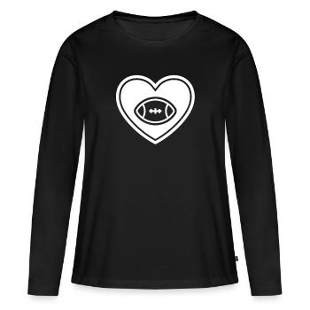Quarterback Runningback Offense Defence Football - Frauen Premium Bio Langarmshirt - Schwarz - Vorne - Julia (174cm)