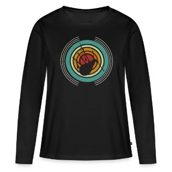 Cornemuse rétro Instrument de musique bruyant - T-shirt manches longues Premium bio Femme - noir - Devant - Julia (174cm)