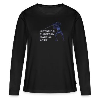 Schwertkämpfer - HEMA - Frauen Premium Bio Langarmshirt - Schwarz - Vorne - Julia (174cm)