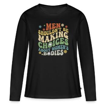 Feministischer Feminismus Woman Equality Geschenkidee - Frauen Premium Bio Langarmshirt - Schwarz - Vorne - Julia (174cm)