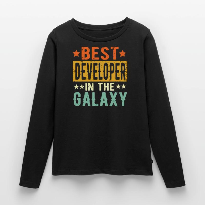 Best Developer ever Developer Gift Women's Premium Organic Long Sleeve Shirt