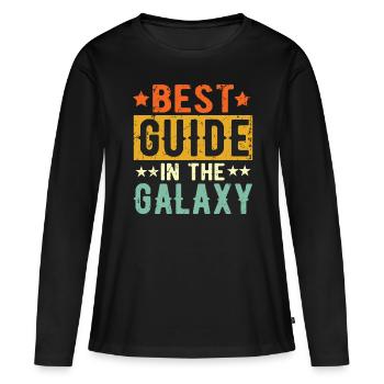 Best Guide ever Guide Gift - Women's Premium Organic Long Sleeve Shirt - black - Front - Julia (174cm)