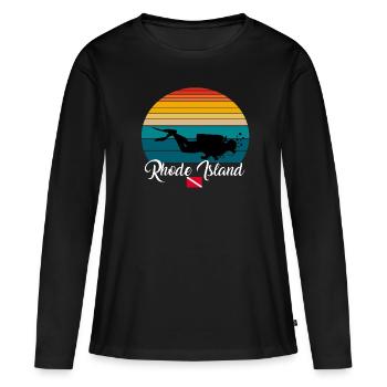 Rhode Island Plongée sous-marine Poison - T-shirt manches longues Premium bio Femme - noir - Devant - Julia (174cm)