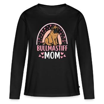 Sweet Bullmastiff Lover Kawaii - Women's Premium Organic Long Sleeve Shirt - black - Front - Julia (174cm)
