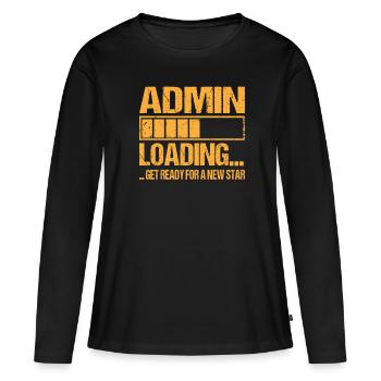 Admin loading Admin Training - Women's Premium Organic Long Sleeve Shirt - black - Front - Julia (174cm)