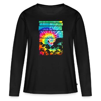 Afrika Safari Savanne - Frauen Premium Bio Langarmshirt - Schwarz - Vorne - Julia (174cm)
