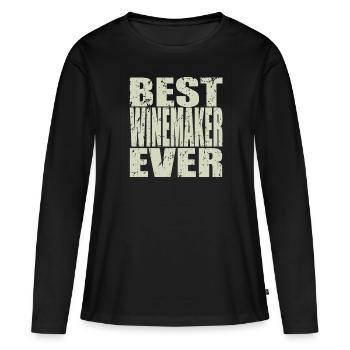 Best Winzer ever Winzer Geschenk - Frauen Premium Bio Langarmshirt - Schwarz - Vorne - Julia (174cm)