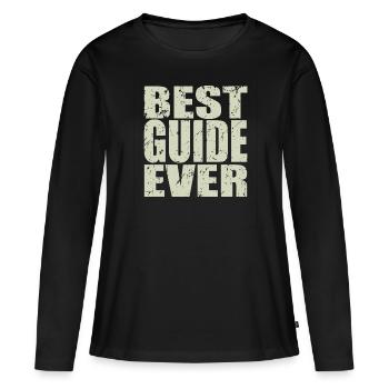Best Guide ever Guide Gift - Women's Premium Organic Long Sleeve Shirt - black - Front - Julia (174cm)