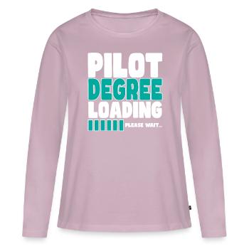 Pilot invites training - Women's Premium Organic Long Sleeve Shirt - dusky pink - Front - Julia (174cm)