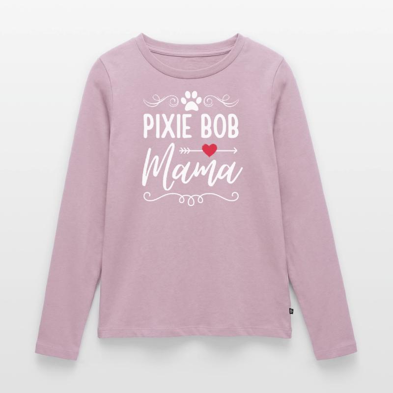 Pixie Bob Chat Maman Pixie Bob Maman T-shirt manches longues Premium bio Femme